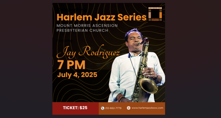 Harlem Jazz Series: Jay Rodriguez